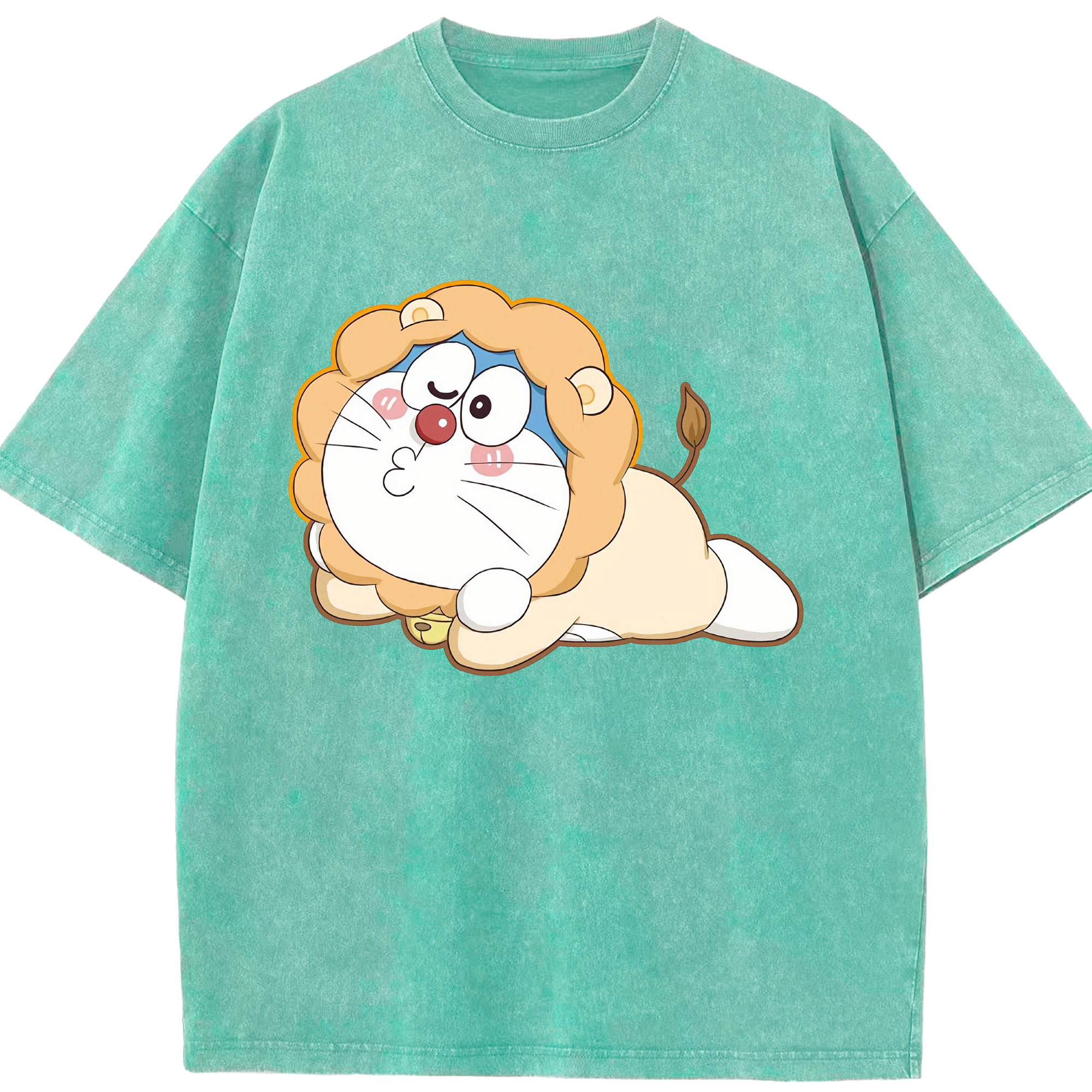 （画像用） ドラえもん Doraemon 綿100% ヴィンテージ風 半袖Tシャツ（フロントプリント）